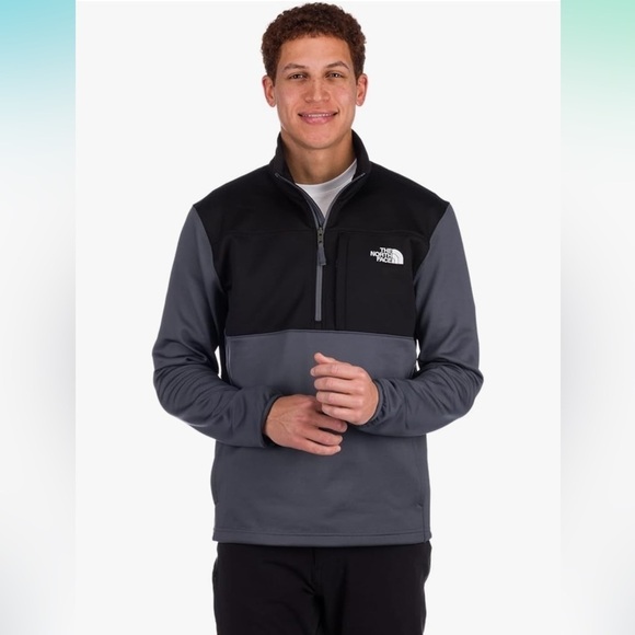 THE NORTH FACE Men's Astro Ridge ¼ Zip Vanadis Grey Large NWT - Picture 1 of 15